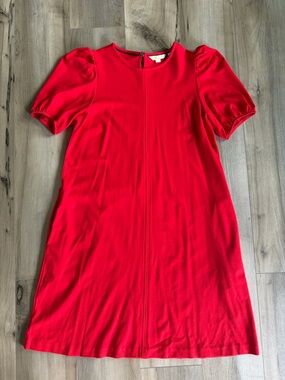 Boden Women’s Red Puff-Sleeve Shift Dress